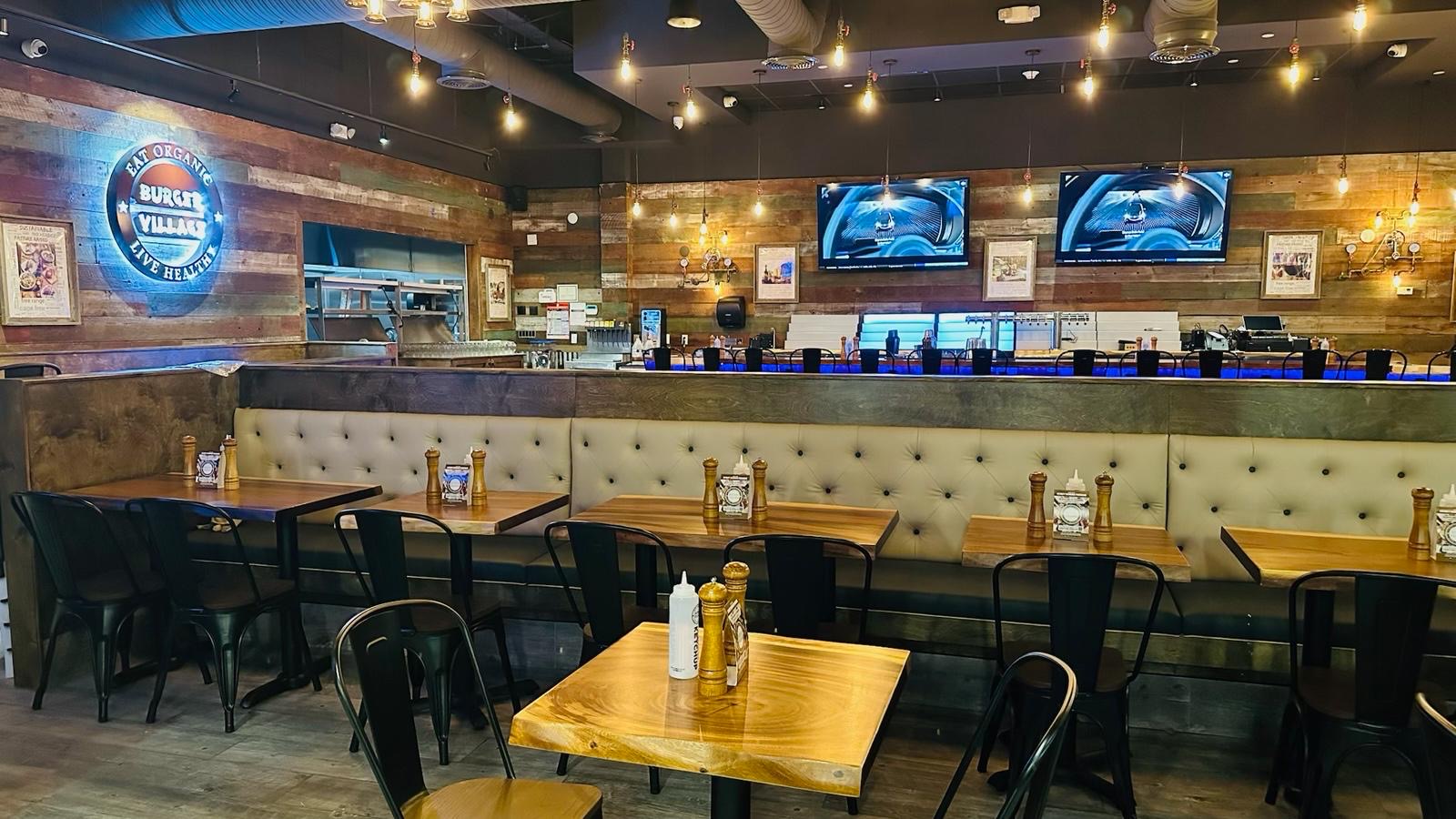 Restaurant fit-out — Burger Village, completed