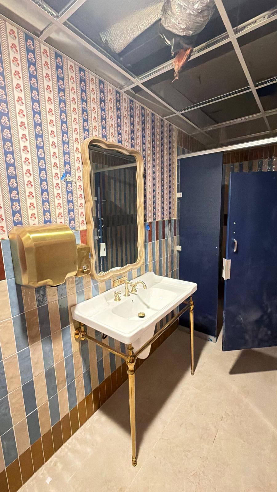 Commercial fit-out — washroom finish work